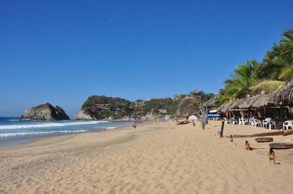 Praia de Zipolite, no litoral Pacífico do México